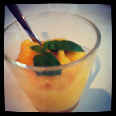 Blixtsnabb mango- apelsin sorbet utan socker!
